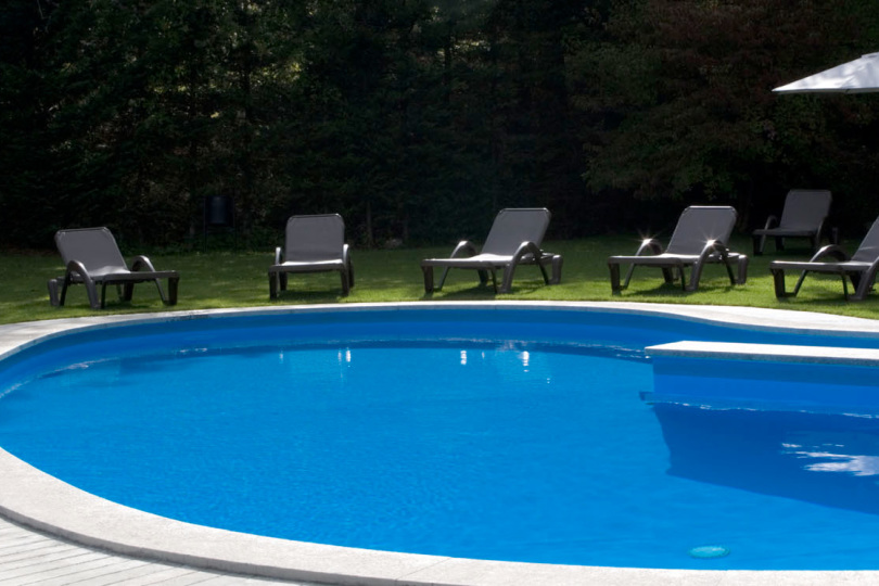 Heated outdoor pool