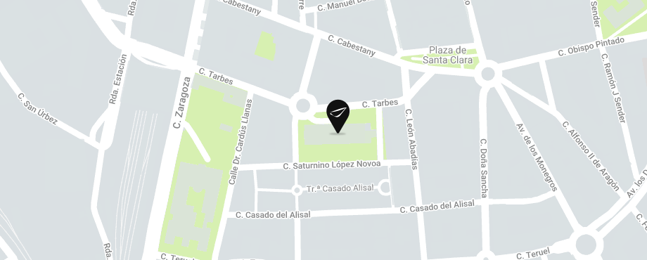 abba Huesca hotel - Karte
